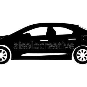 toyota corolla silhouette/clipart/svg,pdf,png file