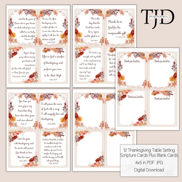 Thankful Card - Etsy