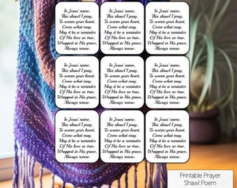 Prayer Shawl Poem Tag, Prayer Shawl Poem, Tags For Crochet, Tags For Knitting, Prayer Tags