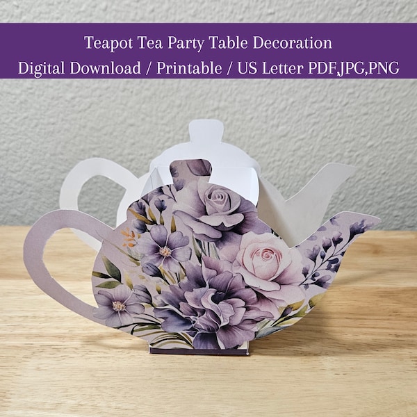Mother's Day Tea Decor, Women's Retreat, Tea Party, Table Centerpiece, High Tea, Instant Download