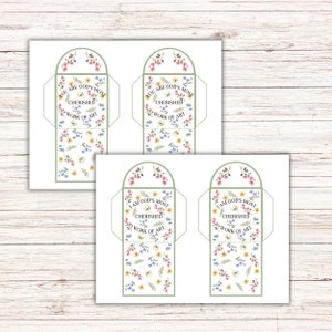 Printable Tea Bag Envelopes Tea Bag Wrapper Tea Lover Gift Teabag ...