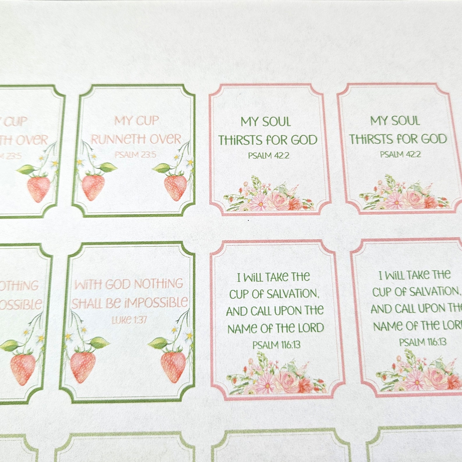 Scripture Tea Tags Printable Tea Tags Scripture Gift Tags Tea Bag Tags ...