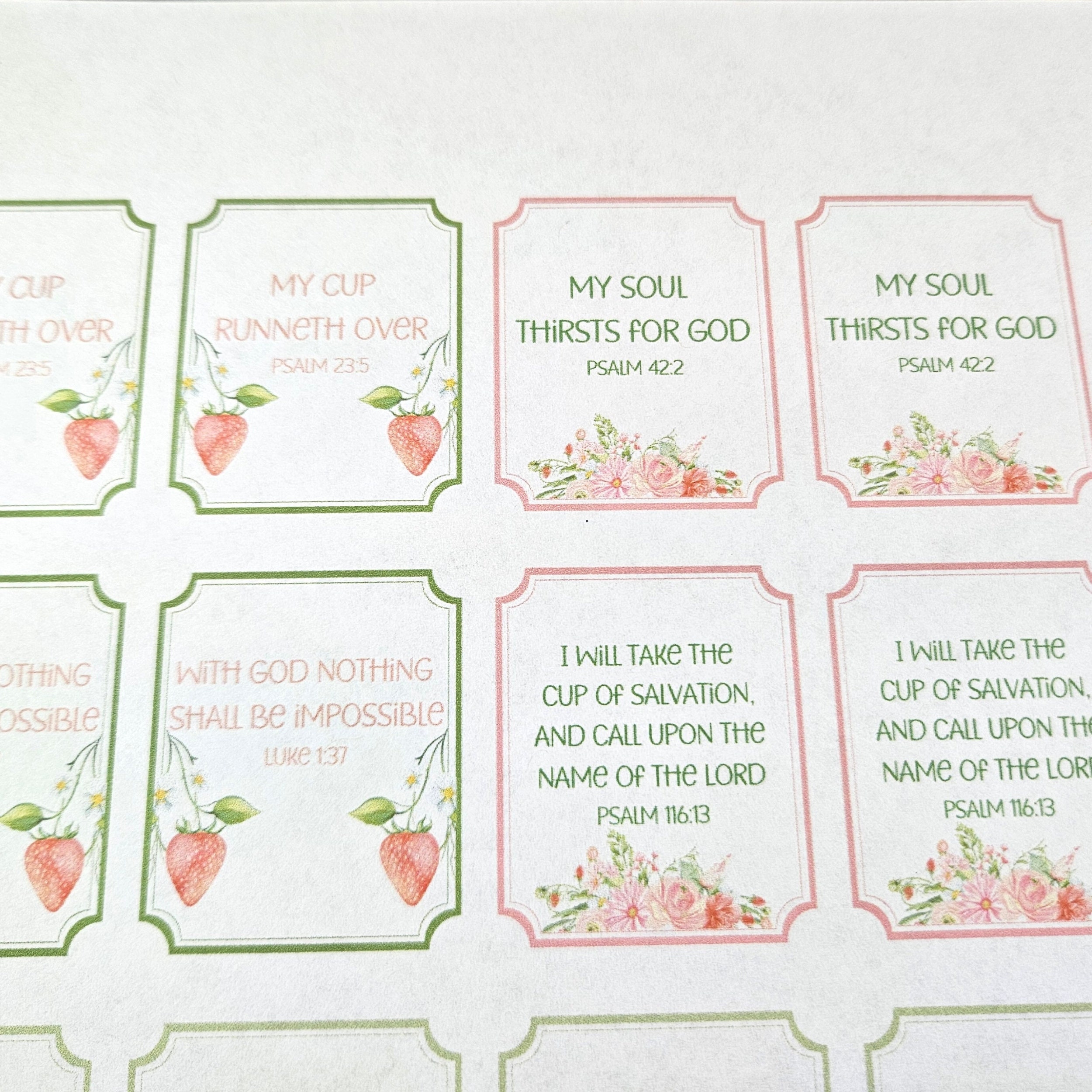 Scripture Tea Tags Printable Tea Tags Scripture Gift Tags - Etsy