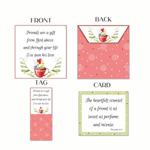 Printable Tea Bag Envelope Tea Bag Wrapper Tea Lover Gift Teabag Holder ...
