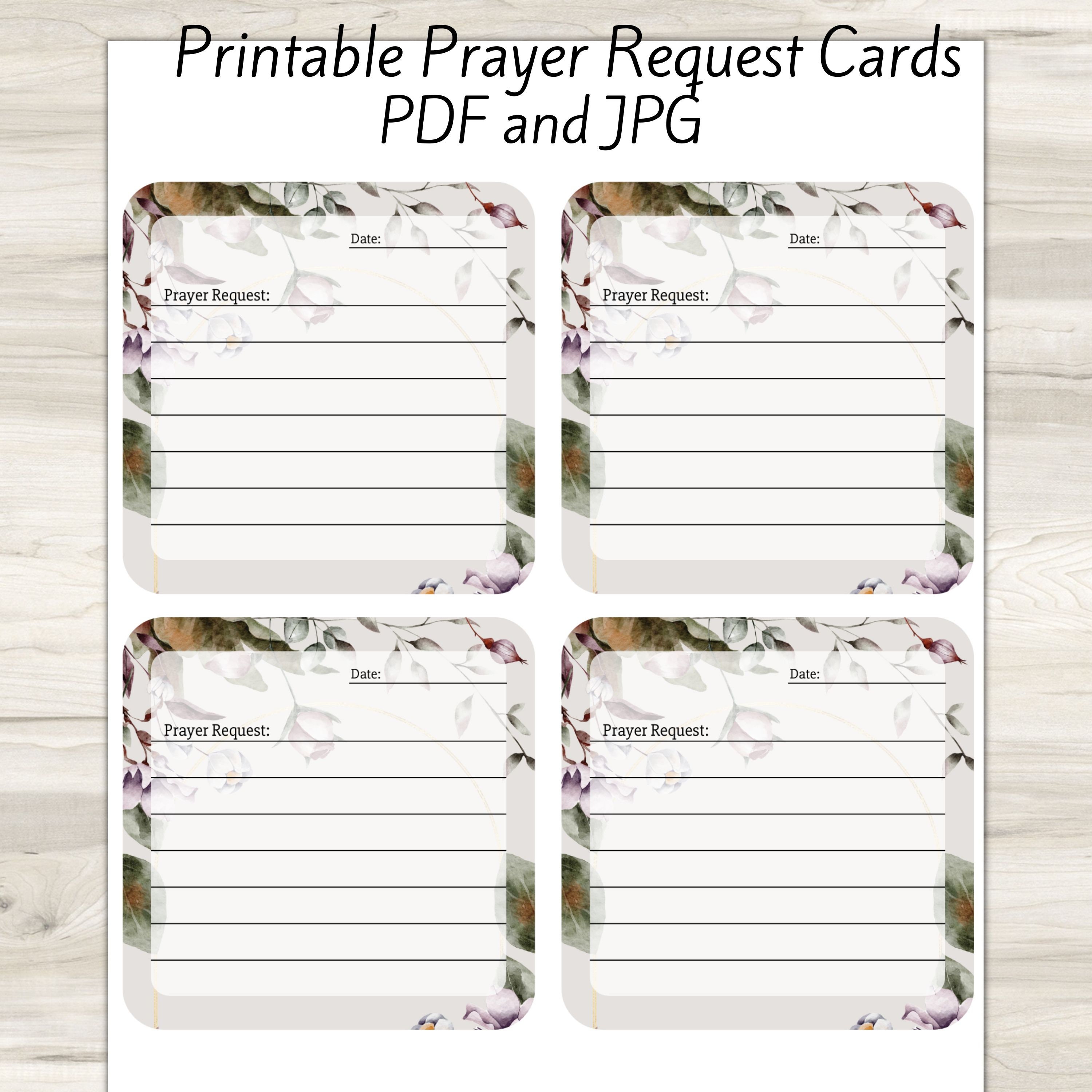 Prayer Cards Printable Prayer Request Cards Prayer Note Cards Christian Prayer Cards Printable Prayer Request Cards Prayer Note Cards Christian