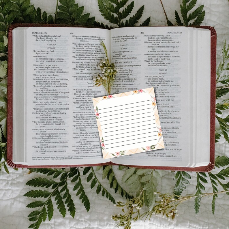 Lined and Blank Cards - Used for Journals, Planners, and Scriptures - Etsy