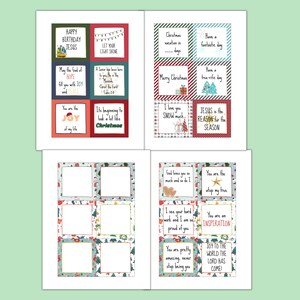 Christmas Printable Lunchbox Notes for Kids Inspiring Notes - Etsy