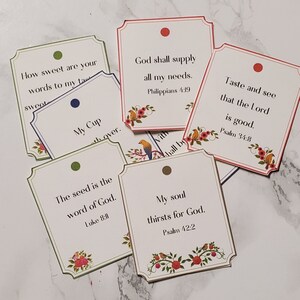 Scripture Tea Tags Printable Tea Tags Scripture Tags Teabag Tags Bible ...