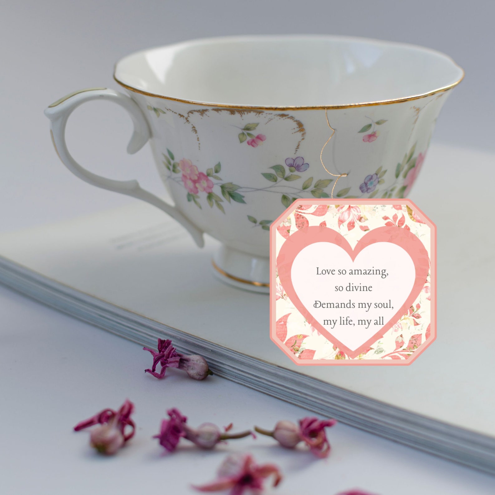 Hymnal Tea Tags Tea Bag Tags Printable Tea Bag Tags Etsy