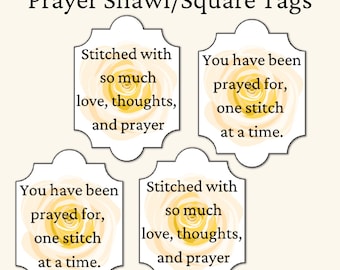 Prayer Shawl Tags: Stitched With Love (PDF Pattern)