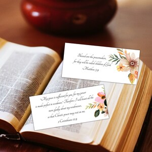 Scripture Cards Bible Verse Cards Printable Bible Cards - Etsy