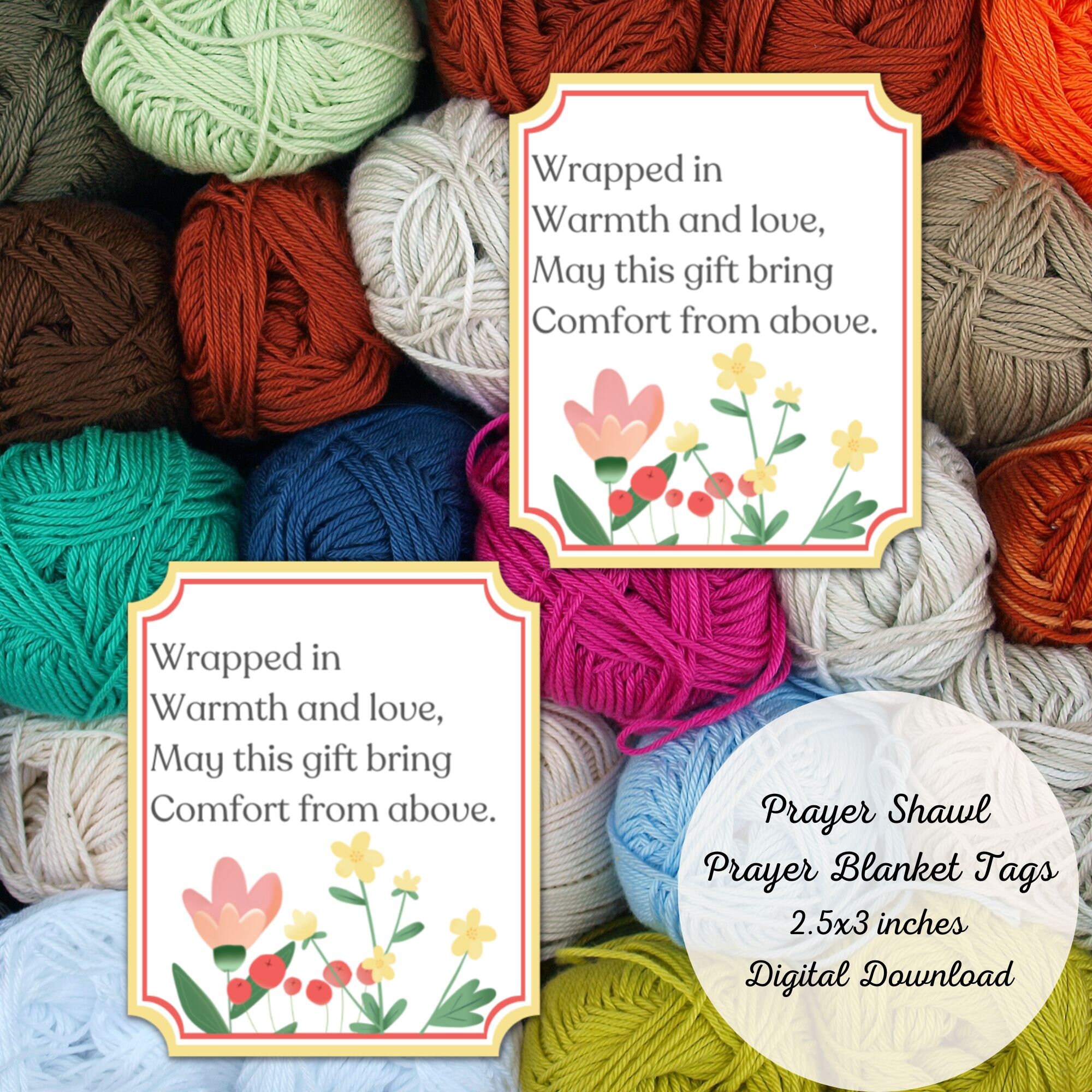 Prayer Shawl Christian Tags Prayer Blanket Tags Crochet Knitting