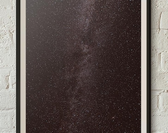 Arte imprimible de cielo nocturno cósmico / Fotografía digital de paisajes galácticos
