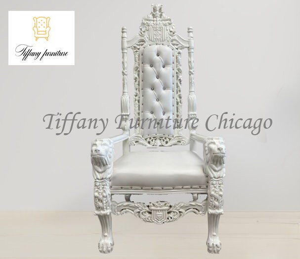 King david deals lion throne chair