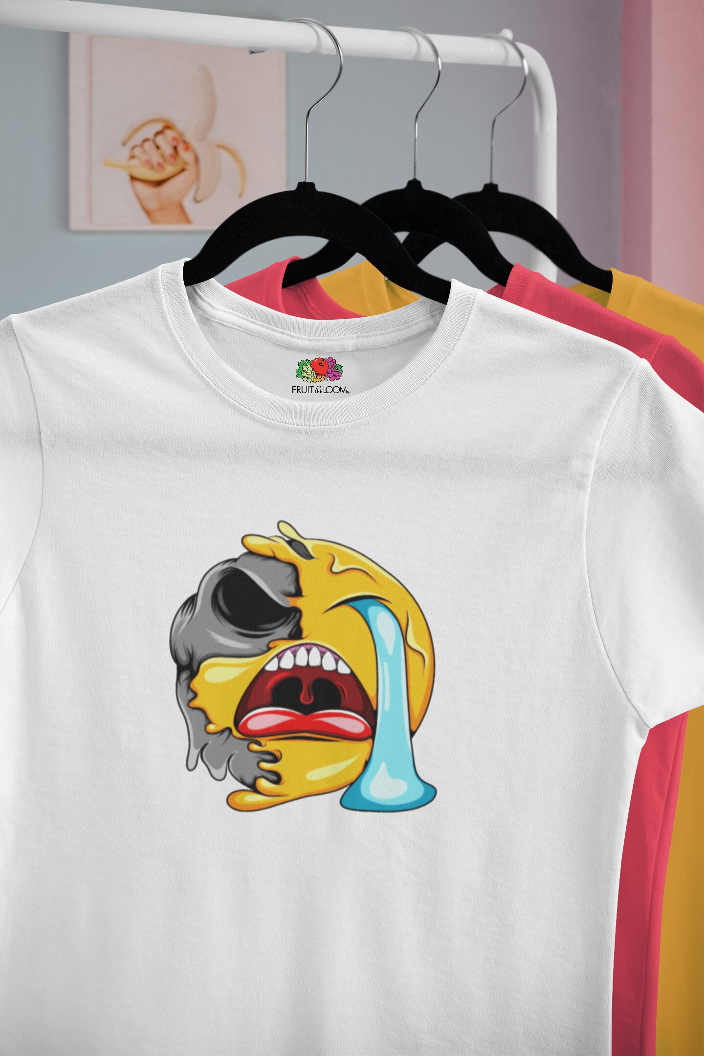 Loudly Crying Face Emoji Emoticons Smile Face Men T-shirt - Etsy Canada