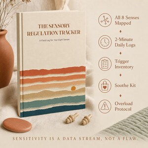 Sensory Regulation Tracker | Neurodivergent Adult Log | Overload Soothe Kit (PDF Download) image 6