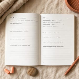 Sensory Regulation Tracker | Neurodivergent Adult Log | Overload Soothe Kit (PDF Download) image 5