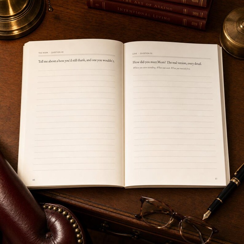 Dad Tell Me Your Story Memory Book | 100 Questions Keepsake Journal (PDF Download) image 5