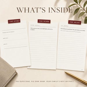 Dad Tell Me Your Story Memory Book | 100 Questions Keepsake Journal (PDF Download) image 4