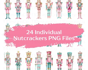 Pink Nutcracker PNG Bundle | Christmas PNG | Nutcracker Christmas | Xmas Digital Design | Coquette | Sparkle Nutcracker | Digital Download