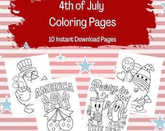 Patriottische kleurplaten: kinderactiviteit op 4 juli (downloadbaar pdf-bestand) | 4 juli: kinderpret | Kleurplaten | Patriottisch plezier