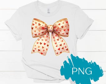 Valentine's Day Heart Coquette Bow png | Retro Valentine Shirt Design | Valentine's Day png | Valentine Love png | Valentine's Day Bow png