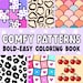 Cozy Bold Comfy Coloring Pages | Relaxing Pattern Coloring Pages ...