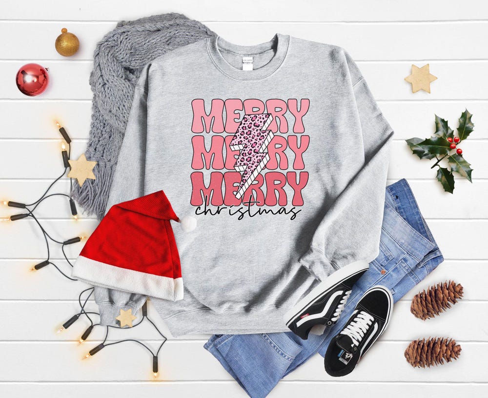 Christmas Sweatshirt | Merry Christmas Sweatshirt | Christmas Shirt For Women | Christmas Crewneck Sweatshirt | Christmas Gift For Her