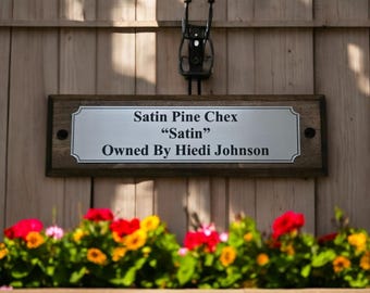 Horse Stall Name Plate, Horse Stall Sign, Personalized Name Sign, Equestrian, Barn ID, Horse Tack, Engraved Stall Plaque, Stable Award