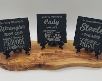Personalized Pet Memorial Stone: Custom Dog Cat Grave Marker