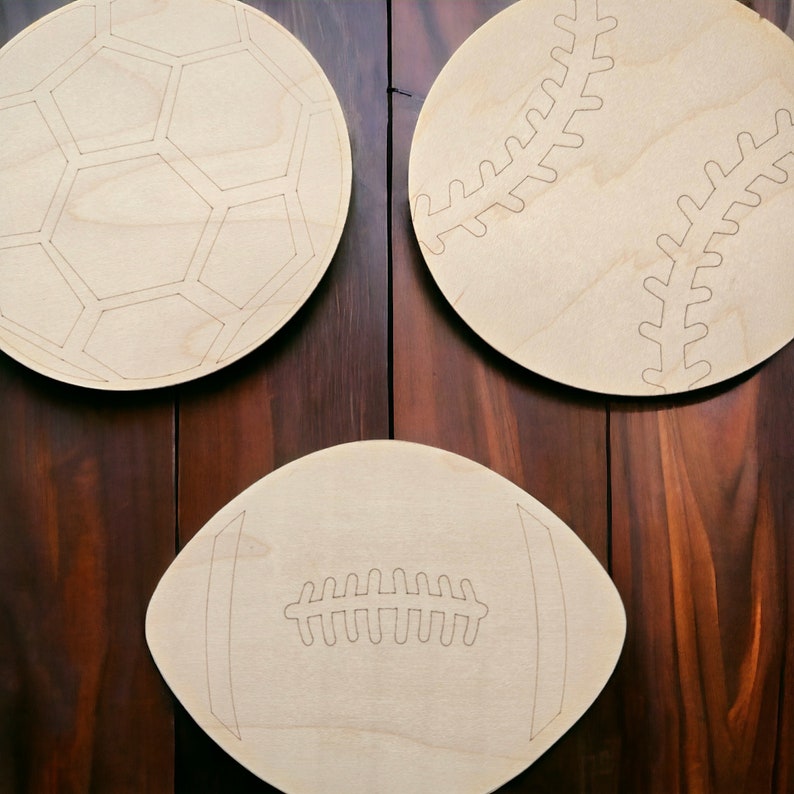 Individual pieces or 12 piece set 4" DIY Interchangeable Unfinished Wood Pieces Only, Shapes for Home Sign Kit Parties, (Sign NOT Included) image 5