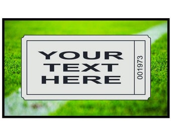 Customizable Ticket Template: SVG & PDF Digital Files