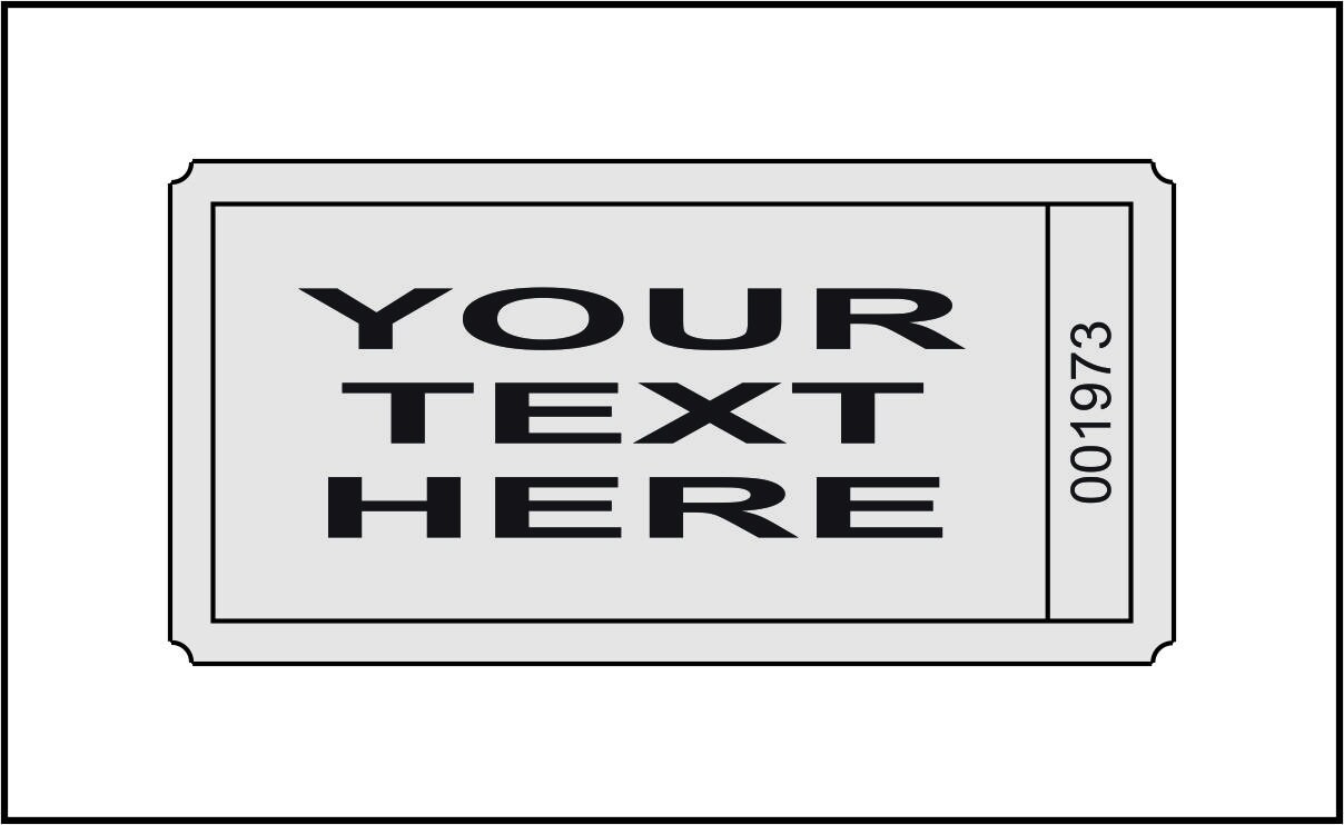 Ticket Template Digital File SVG and PDF Party Invitations, Movie Ticket Template Digital File SVG and PDF Party Invitations, Movie