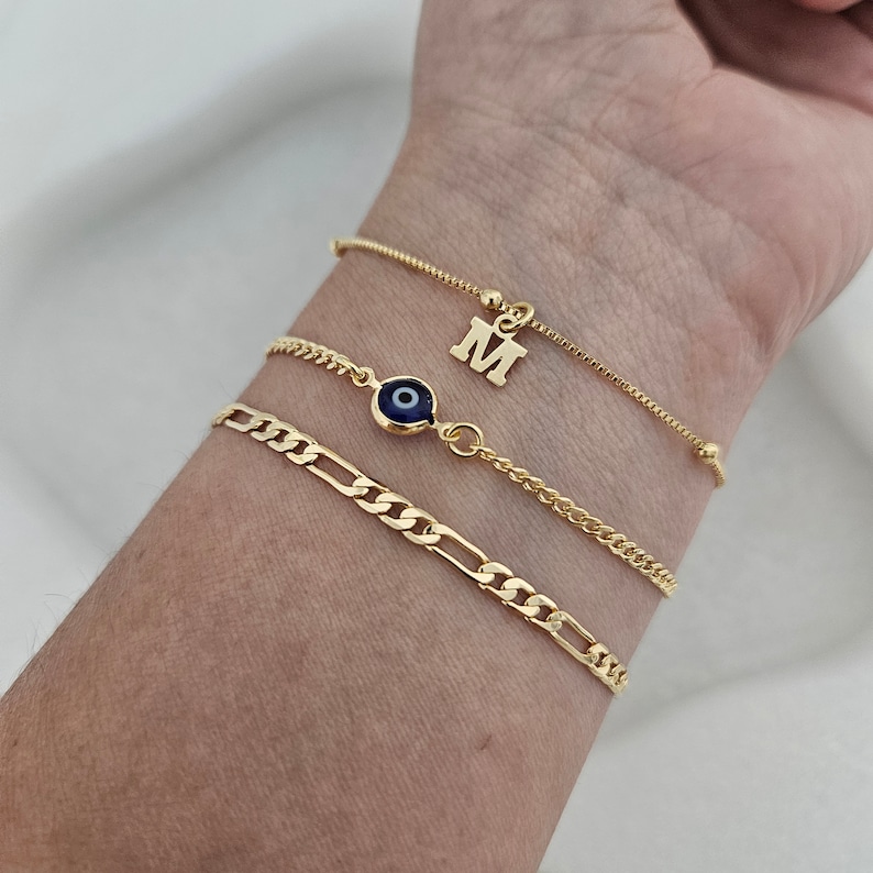 Personalized Evil Eye Bracelet Set Jewelry Protection Bracelet Eye