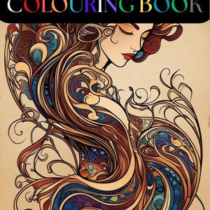 Adult Colouring Book. Mystical images for mindfulness and stress relief.
