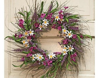 Spring Flower & Phlox Wreath - 24"