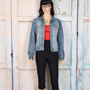 Vintage Women&#39;s Ralph Lauren Blue Denim Jean Jacket - Medium