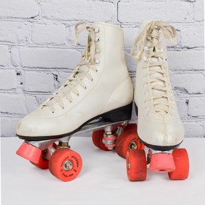 Patins à roulettes blancs Chicago vintage pour femmes, style n° 400, avec boîte d&#39;origine et clé de skate - 7