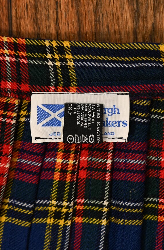 Vintage 80s/90s JEDBURGH KILTMAKERS Tartan Plaid Pleated