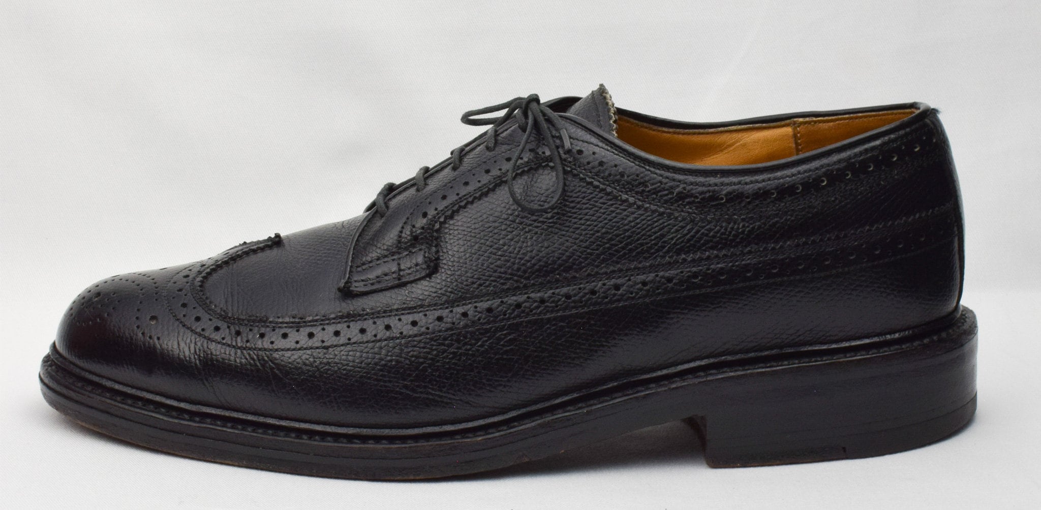 JARMAN Mens Black Leather Oxford Shoes Sz 9 X-Wide Vintage Jarman Black Leather Oxford Dress Shoes - Men main image 2