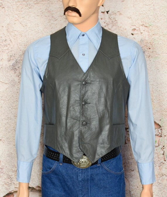Pioneer wear leather vest online