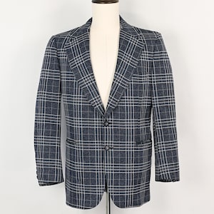 Vintage *rare* Men's 70s Roman Style by Brioni Black & White Plaid