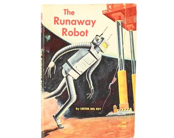 April 1966 1st Printing - THE RUNAWAY ROBOT - Lester Del Rey - Paperback Sci-Fi Book