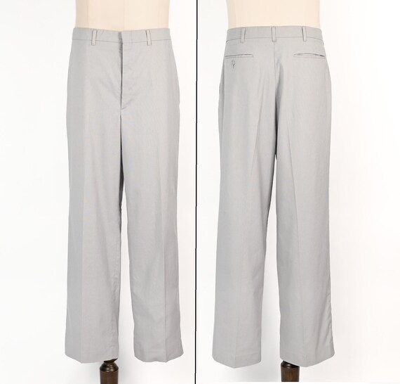 Vintage 80s Men's Grey HAGGAR Magic Stretch Straight Leg Dress Pants - 36 X  31 - Etsy New Zealand