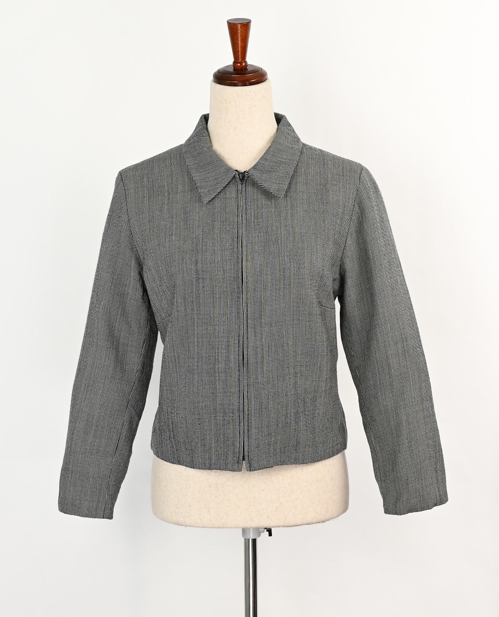 Veste Pendleton Femme, Taille M, 100% Laine Verte, Courte, Matelassée