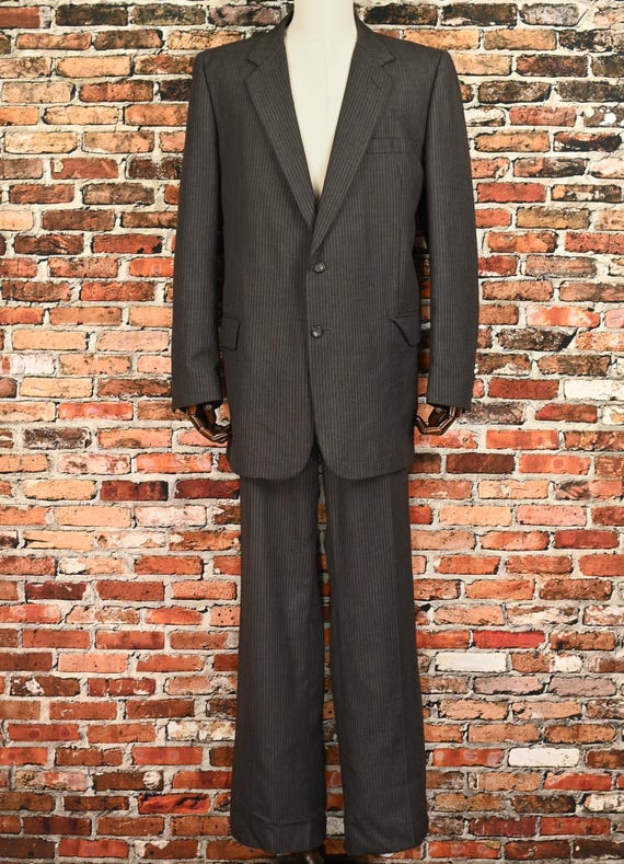 スーツ 90s 00s vintage wool double set up grey スーツ 90s 00s vintage wool double set up grey 90s 00s