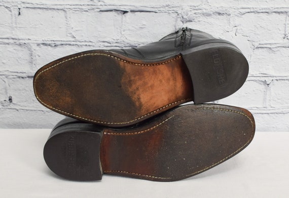 Vintage Men's 70s The Florsheim Shoe Black Leathe… - image 8