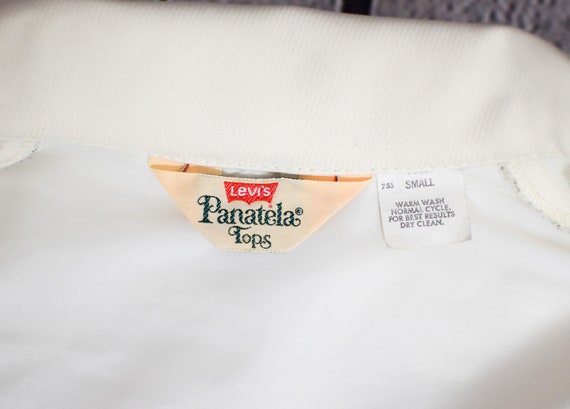 Vintage Men's 70s Levi's Panatela Tops White Long… - image 4