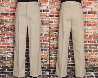 Deadstock NEUE Vintage Herren 90er Jahre Tan RED KAP Chino Arbeitshose - 38 X 32