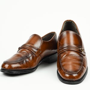 Vintage Men's Brown NUNN-BUSH Leather Loafer Dress Shoes - 9-1/2 D - Etsy